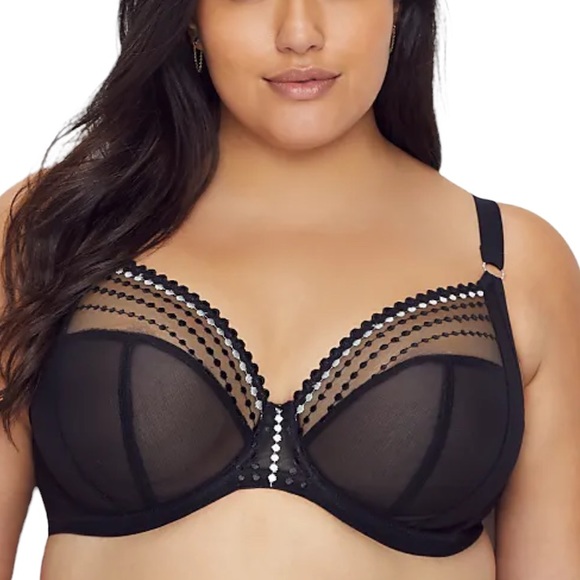 Elomi Other - Elomi | Matilda Sheer Lace Unlined Plunge Bra Black Size 40F NWT
